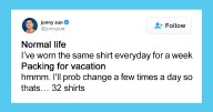 29 Funny Tweets By Chronic Overpackers