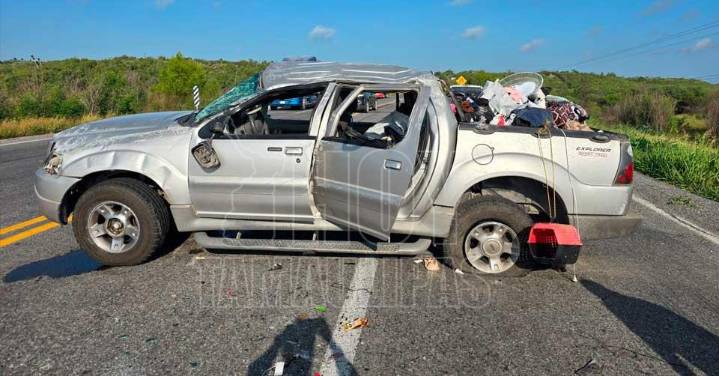 Choque en la carretera Victoria-Matamoros deja lesionados