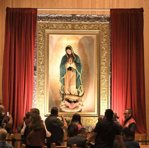 Our Lady of Guadalupe sculpture makes appearance in Des Plaines