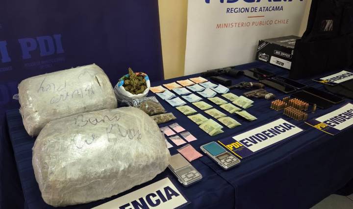 Golpe al crimen organizado: detienen a presuntos integrantes de banda vinculada a homicidio, secuestro y tráfico de armas en Vallenar