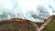 Moor fire near North Yorkshire RAF base declared major incident