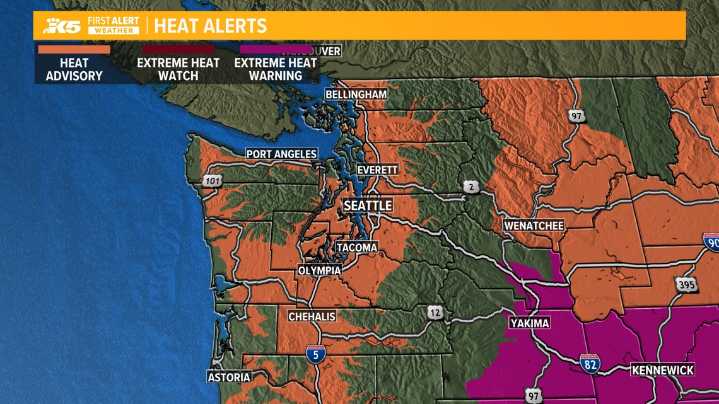 Heat advisory issued for Western Washington this week