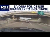 Livonia police use the Grappler to catch car thief