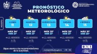 Alertan por clima cálido y probabilidad de lluvia para gran parte de la semana en la capital 