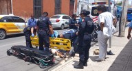 Resulta con la pierna herida al caerse en el centro de Mérida