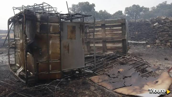 Las secuelas del fuego sacuden Pedernal: "Me he quedado sin nada"