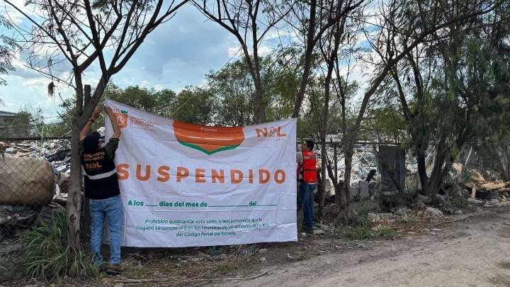 Suspenden centro de acopio clandestino de residuos en Escobedo por violaciones ambientales