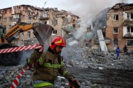 Kyiv hit with barrage of missiles in 'massive attack' from Russia