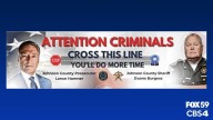 'Cross this line, you'll do more time': Johnson County prosecutor, sheriff appear on crime deterrence billboard
