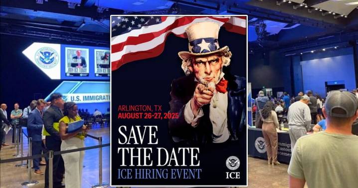 ¿Quién quiere ser agente de ICE? Medios entrevistan a aspirantes dentro de la feria del trabajo de Texas, y explican por qué quieren unirse a la fuerza