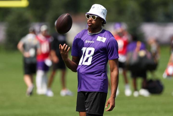 Vikings WR Justin Jefferson (hamstring) back at practice