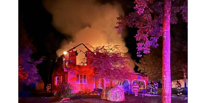 Police rescue woman from burning Bennington home
