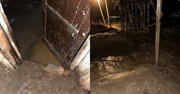 Evacuaron a una madre y sus seis hijos por el Temporal de Santa Rosa