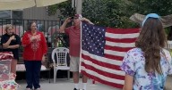 Veteran retired some 1,000 American Flags since January