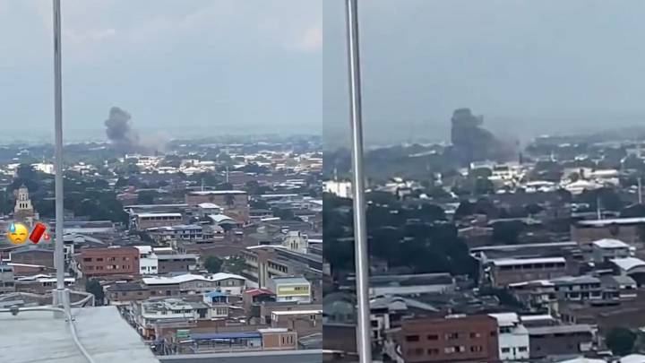 Ataque terrorista cerca de la Base Aérea en Cali: revelan video inédito desde las alturas; hombre capturó la tragedia desde lejos