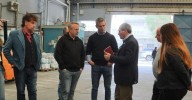 Diego Valenzuela recorrió empresas y comercios en San Martín junto a referentes de La Libertad Avanza