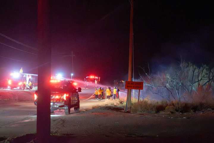 Firefighters contain half-acre brushfire near MCG