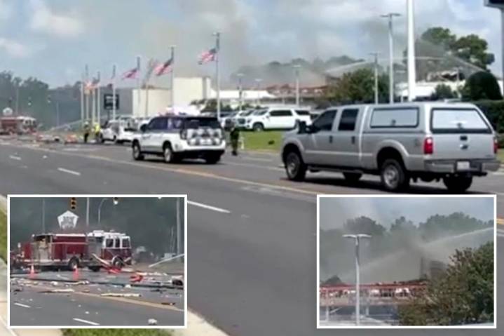 Explosion rocks Wilmington, North Carolina, after car hits building gas line