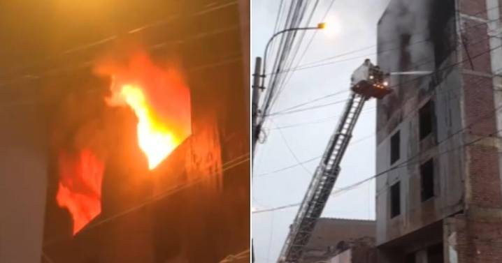 Incendio de gran magnitud consume almacén en Barrios Altos