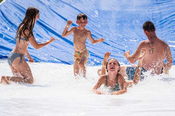 West Michigan closes out summer with 400 feet of Slip ‘N Slide fun