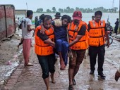 Mass evacuations in eastern Pakistan as India releases water from swollen rivers