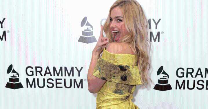 Addison Rae Wore Van Gogh-Inspired Rodarte Archive to Grammy Museum