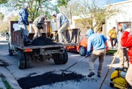 Provincia y Municipio avanzan con un plan integral de bacheo en la Capital