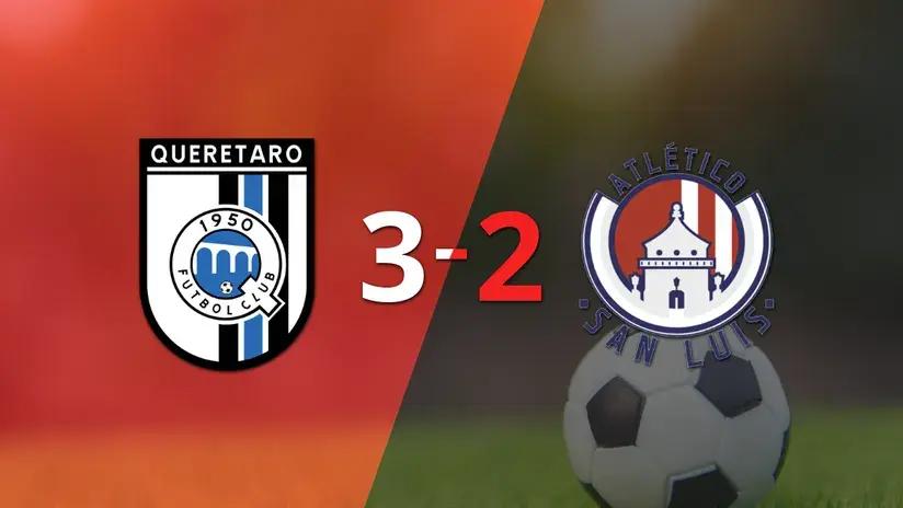 Liga MX: A Atl. de San Luis no le alcanzó con el doblete de João Pedro Galvão y cayó frente a Querétaro con un gol agónico