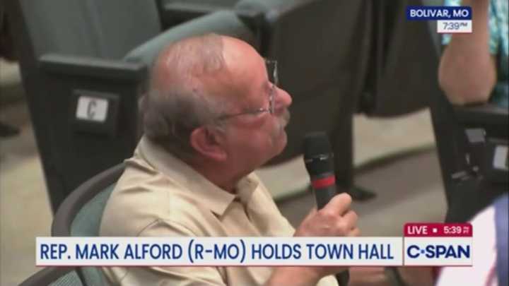 Voter Tells GOP Rep 'You Need To Take Your Head Out Of Trump’s Ass'