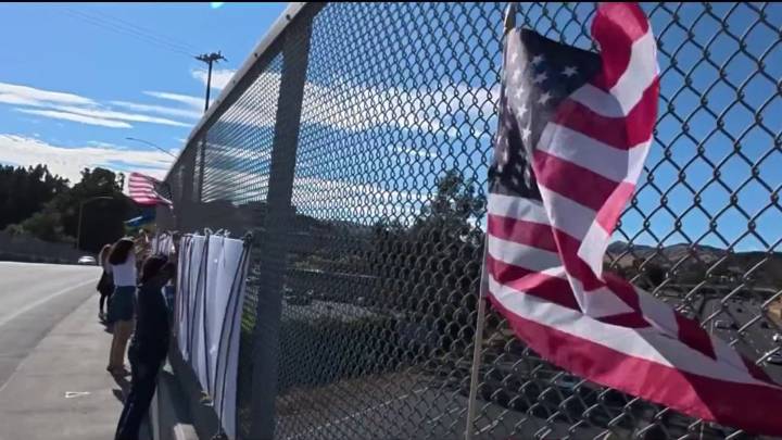 Demonstrators protest President Trump and redistricting plans