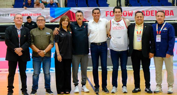 Javier Lamarque inaugura torneo Preclasificatorio 2025 rumbo al Mundial de básquetbol en Cajeme