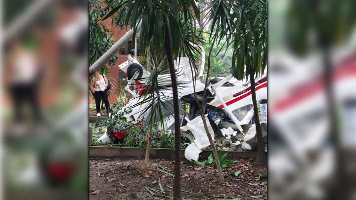 ¡Urgente! Se cayó una avioneta en Medellín; al parecer cerca al estadio Atanasio Girardot