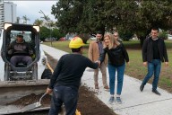 Rosario Romero recorrió tres obras en la ciudad que se ejecutan con fondos municipales