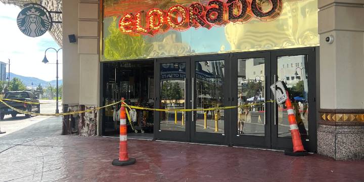 Vehicle hits pedestrian, Eldorado casino