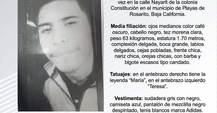 Se busca a Brian Alejandro Peña Graciliano de 27 años