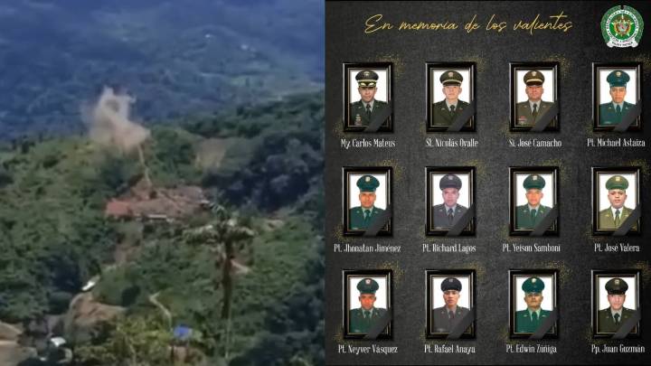 Esta es la identidad de los 12 policías víctimas de ataque a helicóptero en Amalfi, Antioquia; general Triana publicó conmovedor mensaje