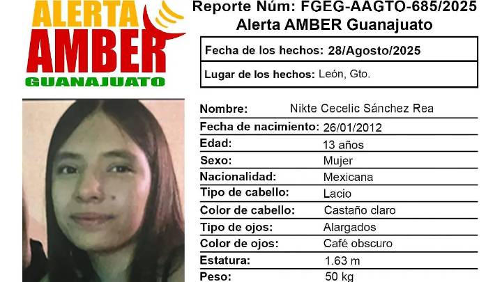 Alerta AMBER: buscan a Nikté Cecelic Sánchez, adolescente desaparecida en la colonia San Sebastián