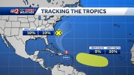 National Hurricane Center tracking 2 new areas of interest