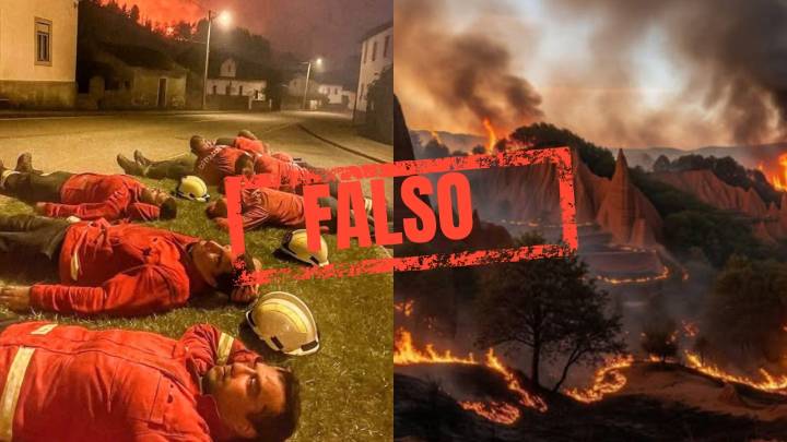 Las imágenes falsas generadas con IA que circulan sobre los incendios en España
