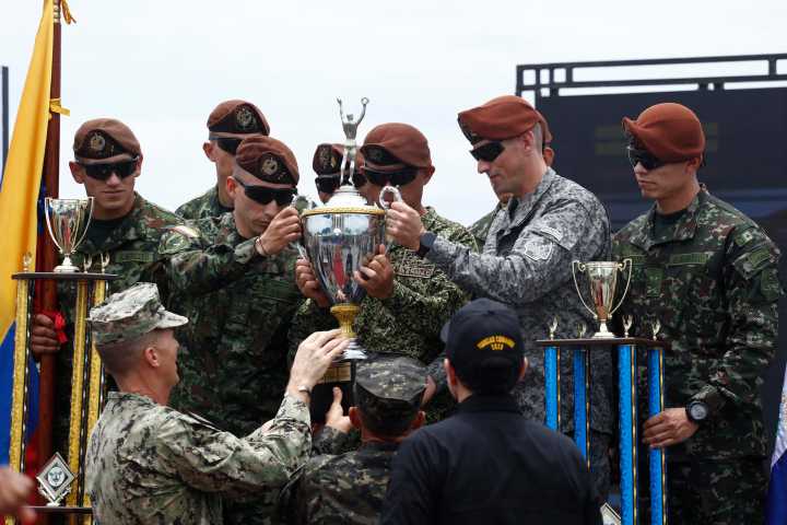 Colombia, vencedora en una competición entre militares de países americanos en El Salvador