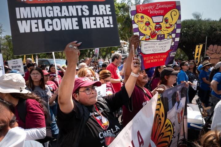 Daylong ‘community stoppage’ boycotts stores amid demands to stop immigration raids