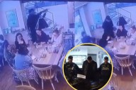 EN VIDEO Cae uno de los ladrones de restaurante en Chapinero: la moto que usaba también era robada