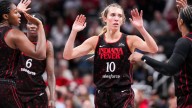 Lexie Hull overcomes collision, bump on forehead to help Fever beat Storm
