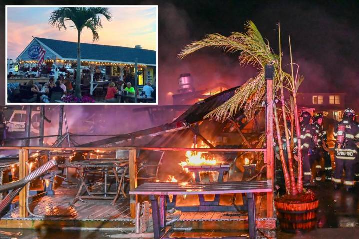 Long Island's Crabby Amy's Clam and Oyster Bar goes up in flames