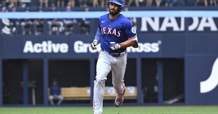 Semien homers in return, Eovaldi wins 7th straight decision as Rangers beat Blue Jays 10