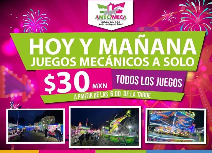 ¡Juegos, risas y emoción por solo $30! Hoy y mañana en la Feria de la Nuez