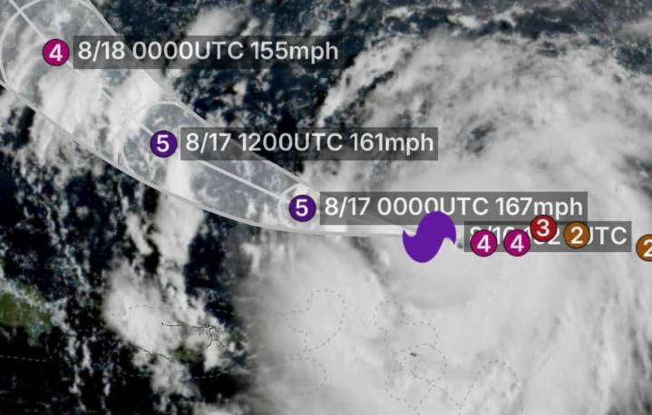 Huracán "Erin" ahora es "catastrófico": Pasa a categoría 5 en el Atlántico 16 de agosto de 2025 | Internacional El NHC advirtió que el oleaje generado afectará a las Antillas Menores, las Islas Vírgen