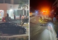 Conductor alcoholizado provoca volcadura en la Zona Hotelera de Cancún