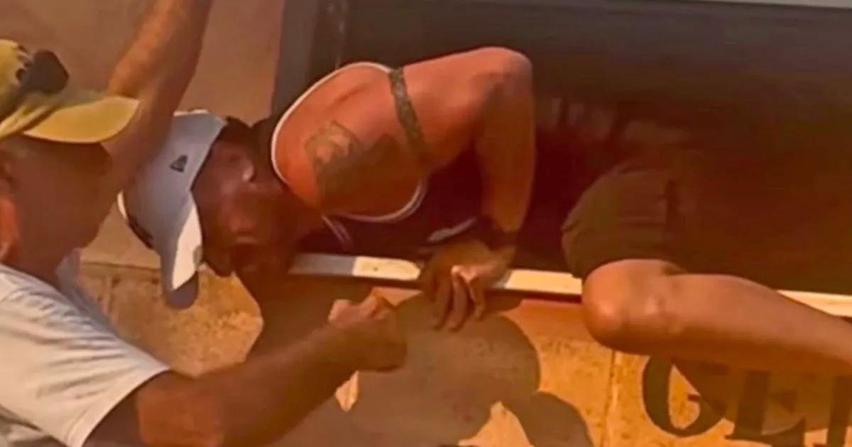 Peter Andre forced to climb through toilet window to save son locked in cubicle