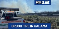 Brush fire in Kalama burns 20 acres, slows traffic on I